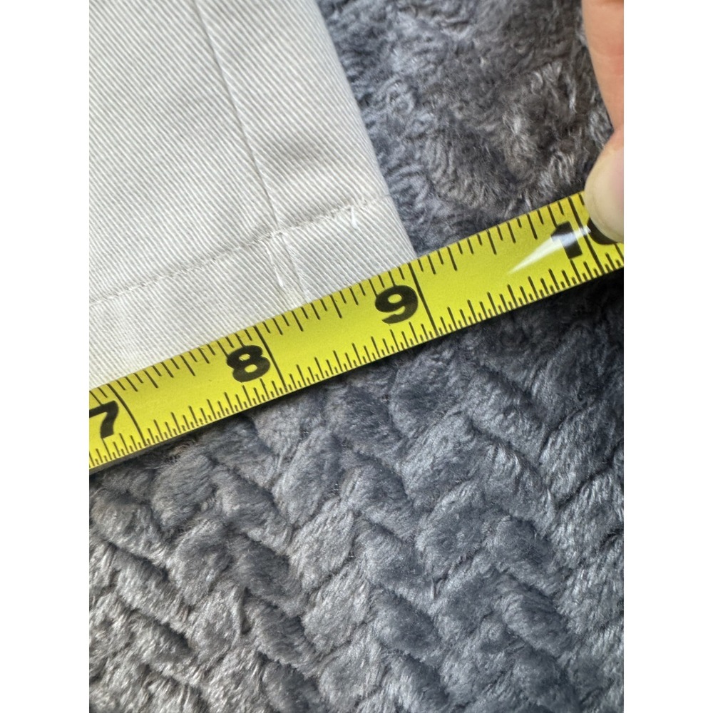 Haggar Dress Pants Mens 38X29 Cream High Rise Cotton Straight Office Business - Picture 2 of 8